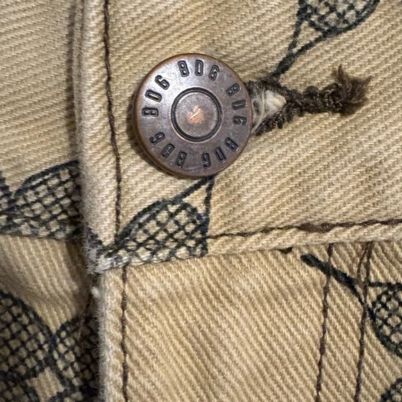 BDG Tan and Black Patterned Flare Jeans - Picture 2 of 9